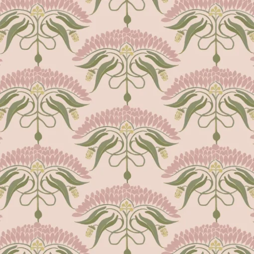 Mitchell Black Botanical Legacy Fleur de Reve Wallpaper - Petal Pink
