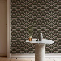 Mitchell Black Botanical Legacy Fleur de Reve Wallpaper - Soot