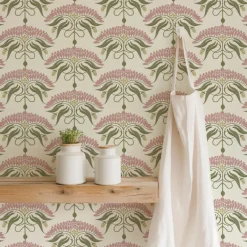 Mitchell Black Botanical Legacy Fleur de Reve Wallpaper - Linen