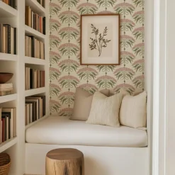 Mitchell Black Botanical Legacy Fleur de Reve Wallpaper - Linen
