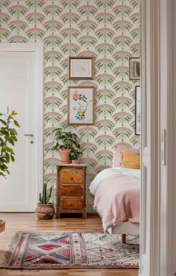Mitchell Black Botanical Legacy Fleur de Reve Wallpaper - Linen
