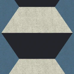 Mitchell Black Chroma Infinity Blocks Wallpaper - Blue Horizon