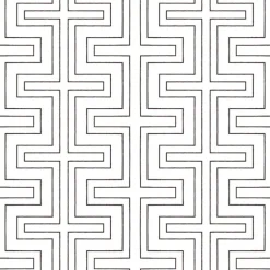 Mitchell Black Co-Ed Halsted Wallpaper - Quartz White