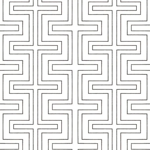 Mitchell Black Co-Ed Halsted Wallpaper - Quartz White