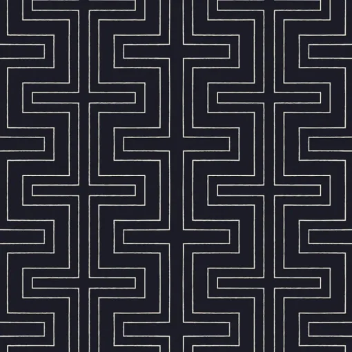 Mitchell Black Co-Ed Halsted Wallpaper - Onyx