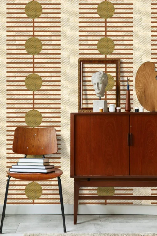 Mitchell Black Forbes Masters Nomalanga Wallpaper - Terracotta