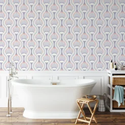 Mitchell Black Julianne Taylor Style Riviere Wallpaper - Purple