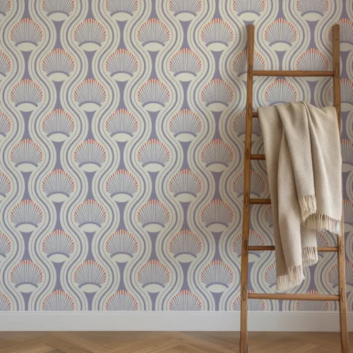 Mitchell Black Julianne Taylor Style Riviere Wallpaper - Purple