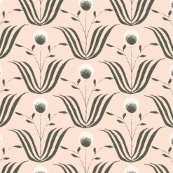 Mitchell Black Lady Charlotte Spring Bloom Floral Wallpaper - Blush Ivory