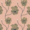 Mitchell Black Natalie Papier Flourish Floral Wallpaper - Sunset Blush