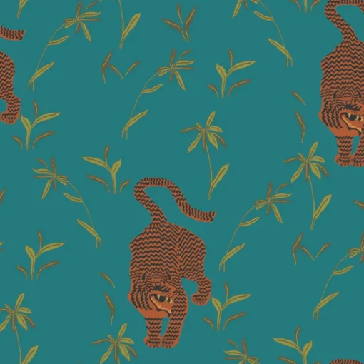 Mitchell Black Nomad Stalking Tiger Wallpaper - Jewel