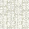 Mitchell Black Organic Betty White Palm Leaves Wallpaper - Seagrass