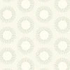 Mitchell Black Shape of Color Sunburst Wallpaper - Linen