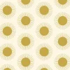 Mitchell Black Shape of Color Sunburst Wallpaper - Harvest Gold