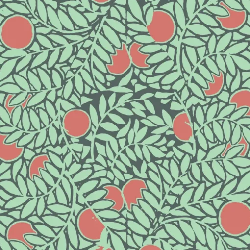 Mitchell Black The Signature Collection Orange Grove Wallpaper - Mint & Coral