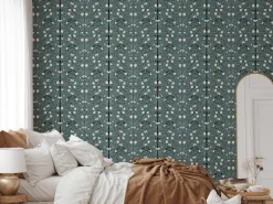 Mitchell Black The Signature Collection Orange Grove Wallpaper - Blue & Cream