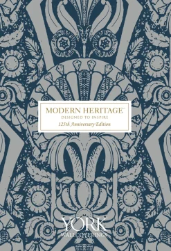 Modern Heritage Vertical Plumb Wallpaper - Soft Gold