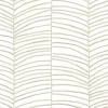 Montecito Cascade Palm Chevron Wallpaper - Dune
