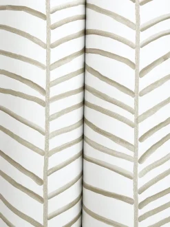 Montecito Cascade Palm Chevron Wallpaper - Dune