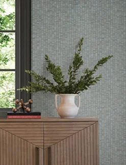 Montecito Lemuria Wallpaper - Blue