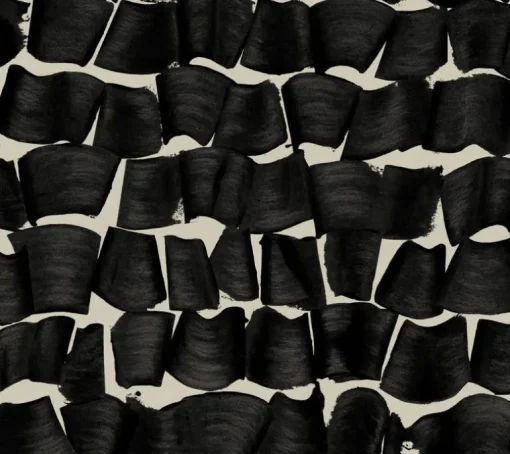 New Origins Brushed Ink Wallpaper - Black