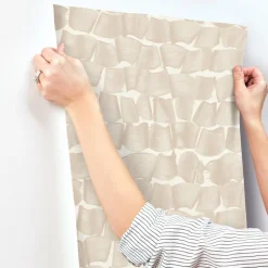 New Origins Brushed Ink Wallpaper - Blush
