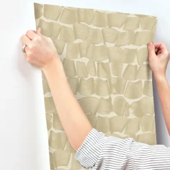 New Origins Brushed Ink Wallpaper - Gold