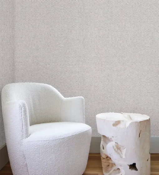 New Origins Checkerboard Wallpaper - White