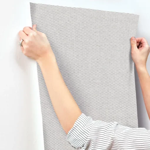 New Origins Checkerboard Wallpaper - White