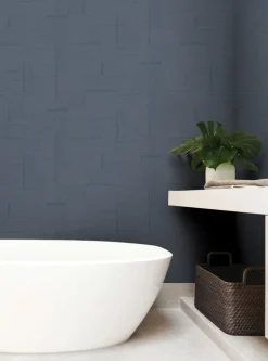 New Origins Contour Wallpaper - Navy