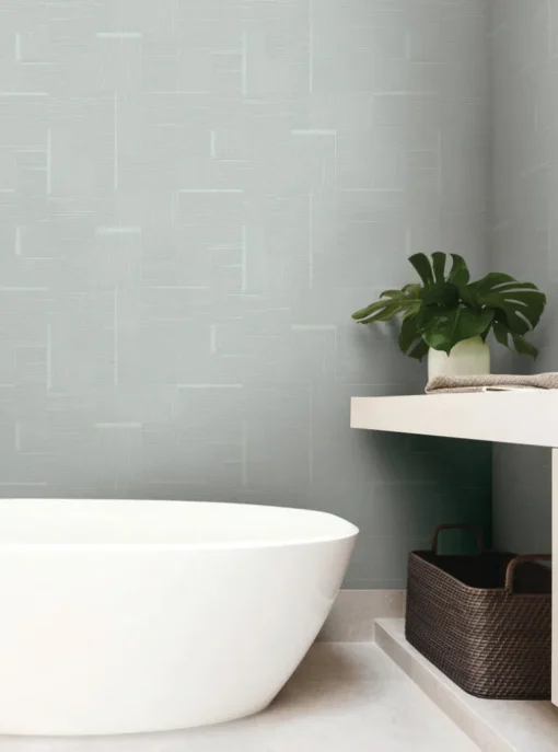 New Origins Contour Wallpaper - Sky Blue