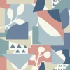 New Origins Cut Outs Wallpaper - Blue