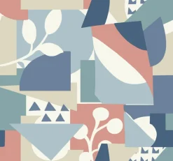 New Origins Cut Outs Wallpaper - Blue