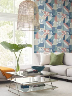 New Origins Cut Outs Wallpaper - Blue