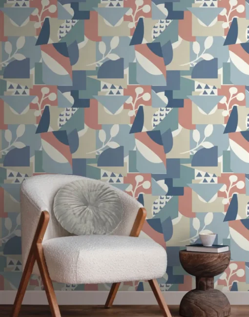New Origins Cut Outs Wallpaper - Blue
