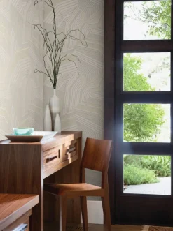 New Origins Dotted Maze Wallpaper - Taupe