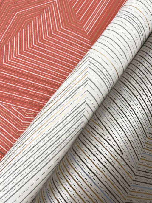 New Origins Dotted Maze Wallpaper - Taupe