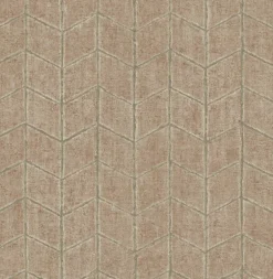 New Origins Flatiron Geometric Wallpaper - Brick
