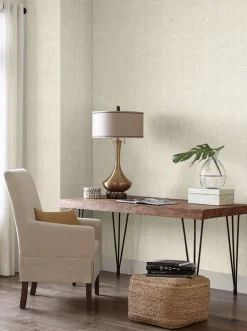 New Origins Flatiron Geometric Wallpaper - Oyster