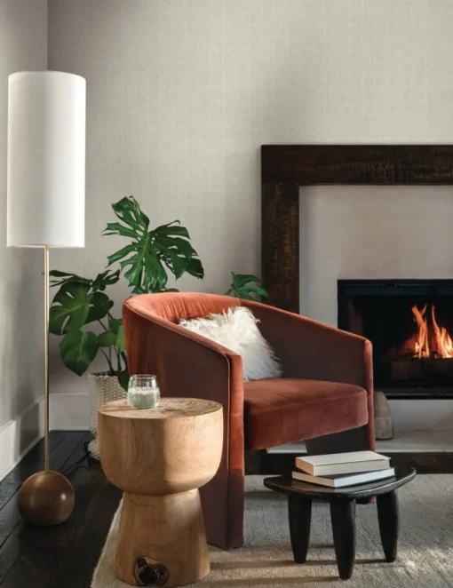 New Origins Flatiron Geometric Wallpaper - Pearl Grey