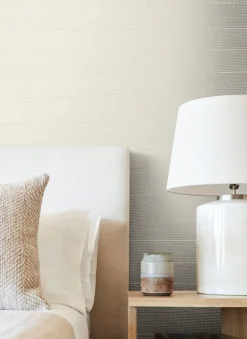 New Origins Natural Grid Wallpaper - Beige