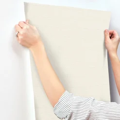 New Origins Natural Grid Wallpaper - Beige