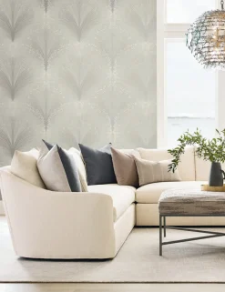 New Origins Papyrus Plume Wallpaper - Grey