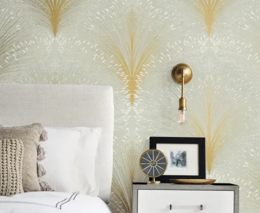New Origins Papyrus Plume Wallpaper - Sage