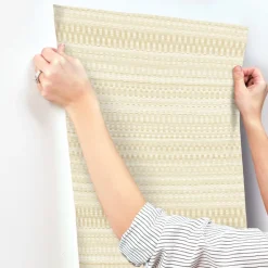 New Origins Tapestry Stitch Wallpaper - Mustard