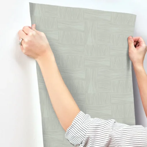 New Origins Wicker Dot Wallpaper - Sage