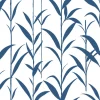 NextWall Bamboo Leaves Peel & Stick Wallpaper - Blue