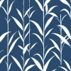 NextWall Bamboo Leaves Peel & Stick Wallpaper - Blue