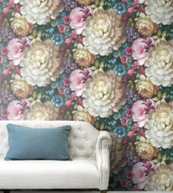 NextWall Blooming Floral Peel & Stick Wallpaper - Multicolored