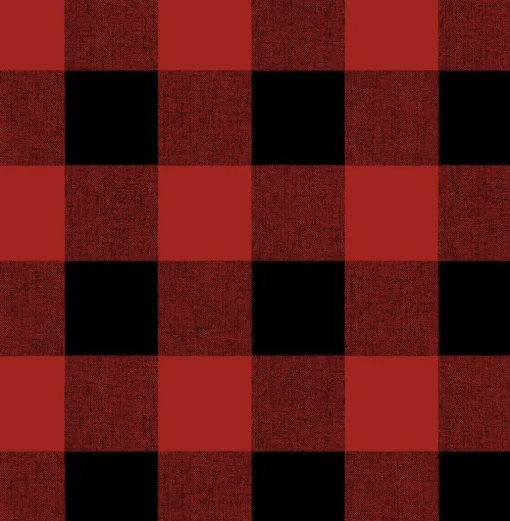NextWall Buffalo Plaid Peel & Stick Wallpaper - Red & Black
